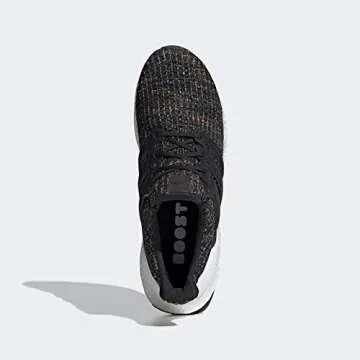 adidas Men's Ultraboost, Black/Black/Active Red, 11.5