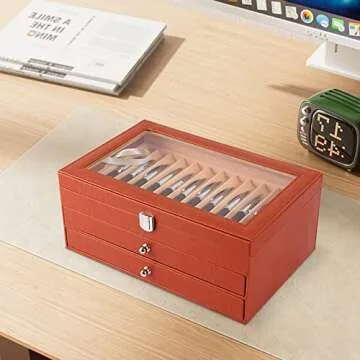 Elegant Pen Display Box for 36 Pens - Gift Ready Organizer