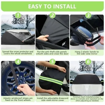 KXQ Windshield Cover for Large SUVs and Trucks