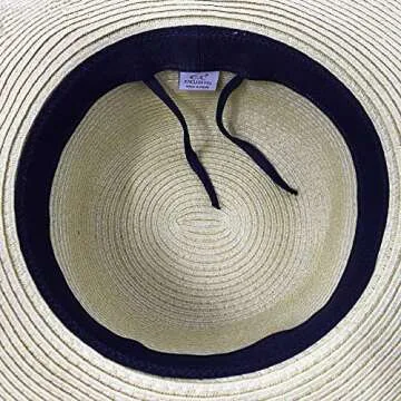 Funky Junque Women's Stylish Straw Beach Hat