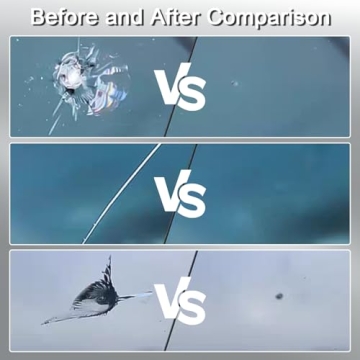 VEYANCO Windshield Crack Chip Repair Kit: 2 Bottles Quick Fix Car Windows Glass Tool Used for Car St...