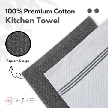 Infinitee Xclusives Cotton Kitchen Towels 100% Absorbent