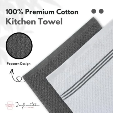 Infinitee Xclusives Cotton Kitchen Towels 100% Absorbent