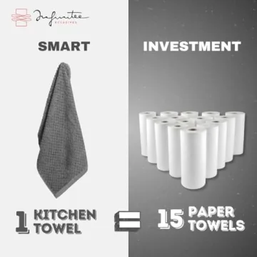 Infinitee Xclusives Cotton Kitchen Towels 100% Absorbent