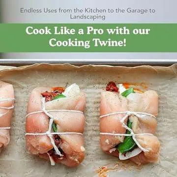 Chef-Grade Butcher's Twine with Cutter for Cooking and Crafting