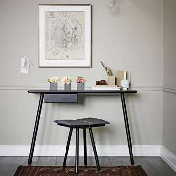 SAROSORA Artificial Potted Flower Plants - with Plastic Vase Planter for Home Decor Wedding Decor Rose & Peony Arrangement Gift - 6 Inch Set of 3 (Square)