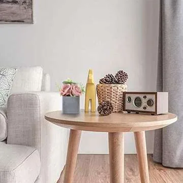 SAROSORA Artificial Potted Flower Plants - with Plastic Vase Planter for Home Decor Wedding Decor Rose & Peony Arrangement Gift - 6 Inch Set of 3 (Square)