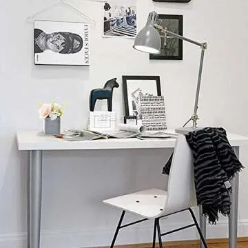 SAROSORA Artificial Potted Flower Plants - with Plastic Vase Planter for Home Decor Wedding Decor Rose & Peony Arrangement Gift - 6 Inch Set of 3 (Square)