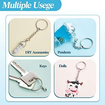 MTLEE Double Lobster Clasp Extender for DIY Jewelry