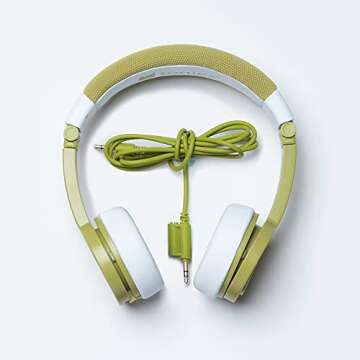 Tonies Foldable Wired Headphones for Kids - Green [Discontinued]