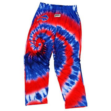 Zubaz Men's NFL Tie Dye Pants, Buffalo Bills, Small