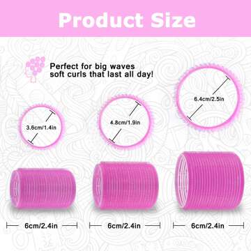 Sungenol Self Grip Hair Roller Set - 18 pcs