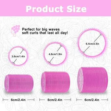Sungenol Self Grip Hair Roller Set - 18 pcs