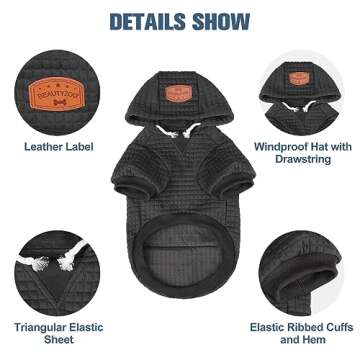 Stylish BEAUTYZOO Dog Hoodie for All Breeds