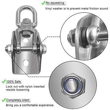 Gelury Hammock Hanging Kit with 1000lbs Capacity for Relaxation