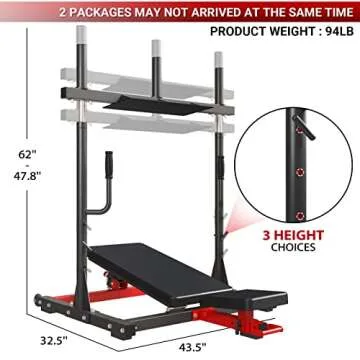 GMWD Vertical Leg Press Machine, Leg Strength Training Machine with Linear Bearing, Lower Body Special Machine Home Gym