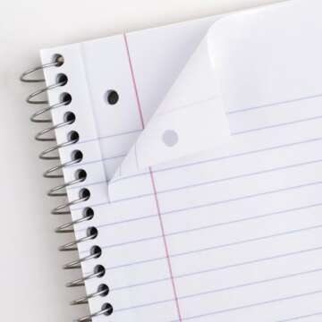 Mead Spiral Notebooks, 6 Pack, 1-Subject, College Ruled Paper, 8" x 10-1/2", 70 Sheets, Assorted Pas...