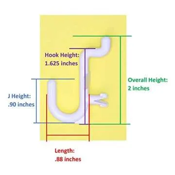 Buy JSP Plastic J Style Pegboard Hooks - Versatile Storage Solution