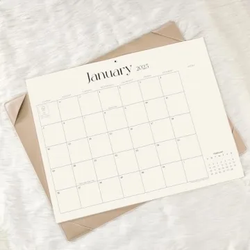 Stylish Simplified Desk Calendar 2025-2026 for All Spaces