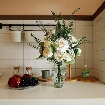 Anna's Whimsy 28pcs Artificial Flowers for Home Decor