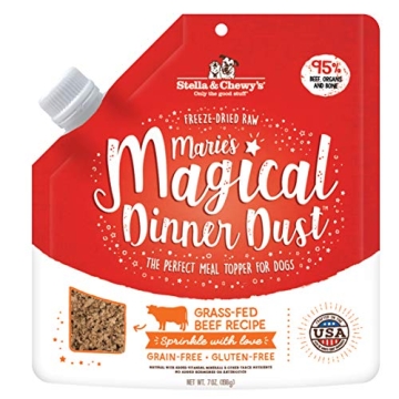 Stella & Chewy's Freeze-Dried Raw Marie's Magical Dinner Dust – Protein Rich, Grain Free Dog & Pup...
