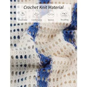 Gihuo Women' s Y2K 2 Piece Knit Outfits Striped Sweater Shorts Set Color Block Long Sleeve Button Up Shirts Shorts