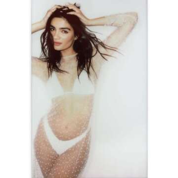 Yiulangde Women's Sparkly Beaded Bathing Suit Coverups Sheer Mesh Pearl Rhinestone Long Sleeve Bikini Cover Up Beach Dress