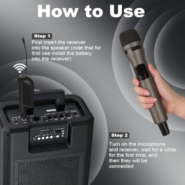 Dual Wireless Karaoke Microphones for Parties and Events