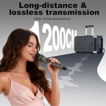 Dual Wireless Karaoke Microphones for Parties and Events