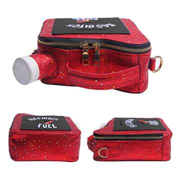 KUANG! Women's Fashion Sequin Crossbody Handbag - Fun Gasoline Shoulder Bag for Women