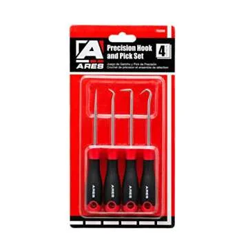 ARES 70256 Precision Hook and Pick Set - 4 Piece Tool Set