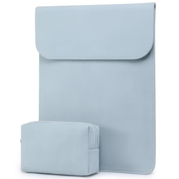 HYZUO 13 Inch Laptop Sleeve Case Bag for MacBook Air/Pro, XPS 13, Surface Pro with Carry Pouch, Pale...
