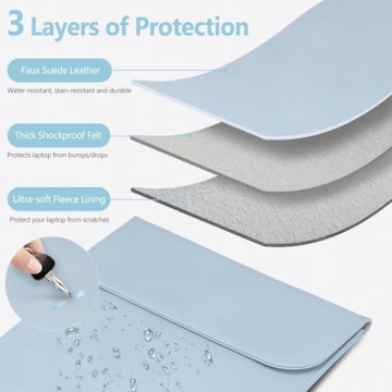 HYZUO 13 Inch Laptop Sleeve for MacBook Pro & Air