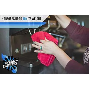 The Rag Company Microfiber Cleaning Towels for All Purposes - 12 Pack