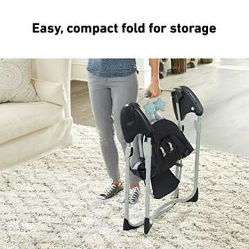 Graco Slim Spaces Compact Baby Swing, Etcher