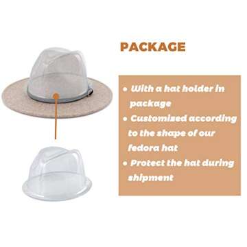 Lisianthus Classic Wool Fedora for Women - Stylish Elegance