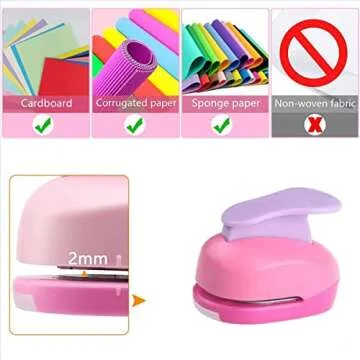 CADY Crafts 5/8-Inch Triangle Paper Punch for Versatile Designs