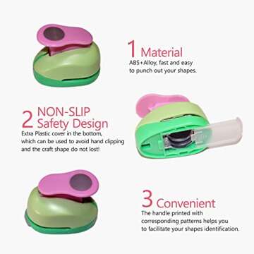 CADY Crafts 5/8-Inch Triangle Paper Punch for Versatile Designs