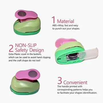 CADY Crafts 5/8-Inch Triangle Paper Punch for Versatile Designs