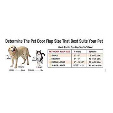 Ideal Pet Products Aluminum Pet Patio Door, Adjustable Height 77-5/8" to 80-3/8", 7" x 11-1/4" Flap Size, White