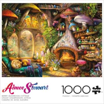 Buffalo Games - Aimee Stewart - Merry Mushroom Cottage - 1000 Piece Jigsaw Puzzle for Adults - Chall...