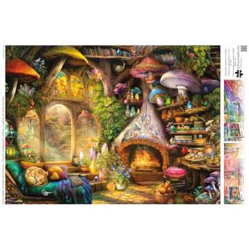 Buffalo Games - Aimee Stewart - Merry Mushroom Cottage - 1000 Piece Jigsaw Puzzle for Adults - Challenging Puzzle Perfect for Game Nights - Finished Size is 26.75 x 19.75