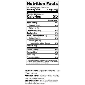 Terrasoul Superfoods Organic Smyrna Turkish Figs, 2 Lbs - No Added Sugar | Unsulphured | Perfectly Dried