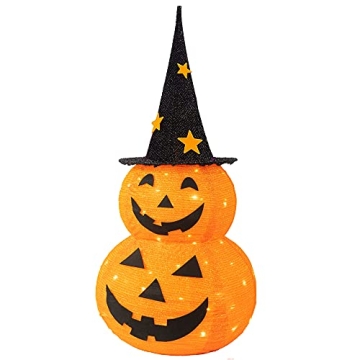 NEROSUN Halloween Decorations - 3 FT Collapsible Pumpkin