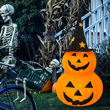 NEROSUN Halloween Decorations - 3 FT Collapsible Pumpkin