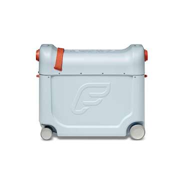 JetKids by Stokke BedBox, Blue Sky - Kid's Ride-On Suitcase & In-Flight Bed - Help Your Child Relax ...