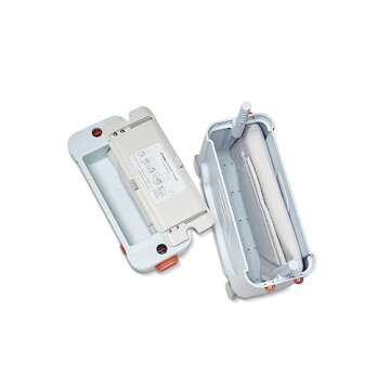 JetKids by Stokke BedBox, Blue Sky - Kid's Ride-On Suitcase & In-Flight Bed - Help Your Child Relax & Sleep on the Plane - Approved by Many Airlines - Best for Ages 3-7