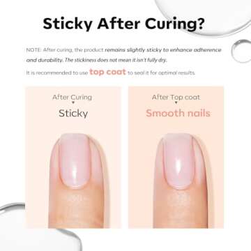 modelones Builder Nail Gel, 2 Pcs Clear Gel Builder Nail Polish for Nail Thickening, Nail Strengthener Apex Building Extension Gel in a Bottle, 7-In-One LED Builder Nail Gel Polish 10 ml