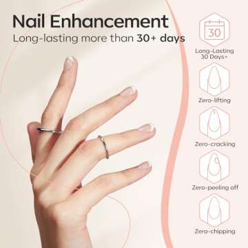 modelones Builder Nail Gel, 2 Pcs Clear Gel Builder Nail Polish for Nail Thickening, Nail Strengthener Apex Building Extension Gel in a Bottle, 7-In-One LED Builder Nail Gel Polish 10 ml