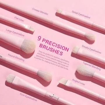Jessup 14Pcs Pink Makeup Brushes Set - Premium Quality